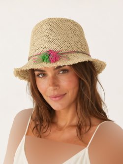 کلاه حصیری زنانه Accessories کد A3564 - تصویر 2